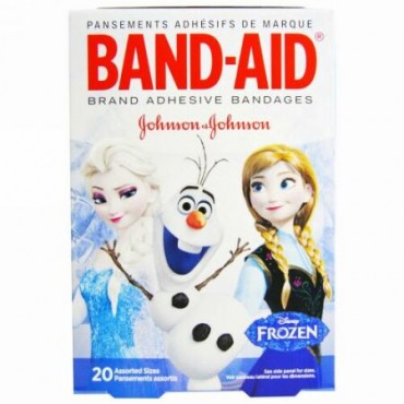 Band Aid, Adhesive Bandages, Disney Frozen, 20 Assorted Sizes (Discontinued Item)