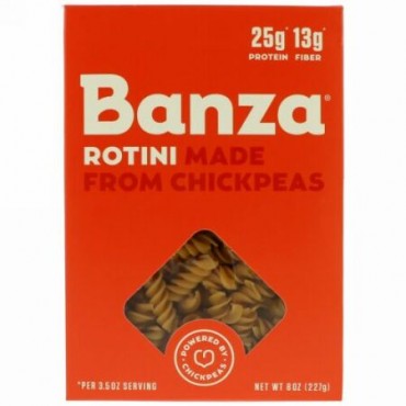 Banza, ロティーニ、ひよこ豆が原料、8 oz (227 g) (Discontinued Item)