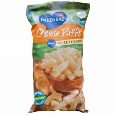 Barbara's Bakery, チーズパフス ベイクド, ホワイトチェダー, 5.5 oz (155 g) (Discontinued Item)