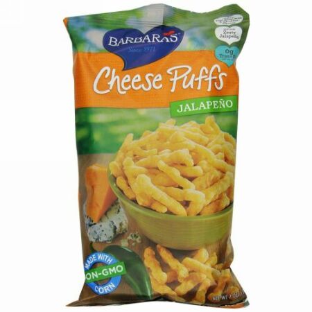 Barbara's Bakery, チーズパフ、ハラペーニョ (198 g) (Discontinued Item)