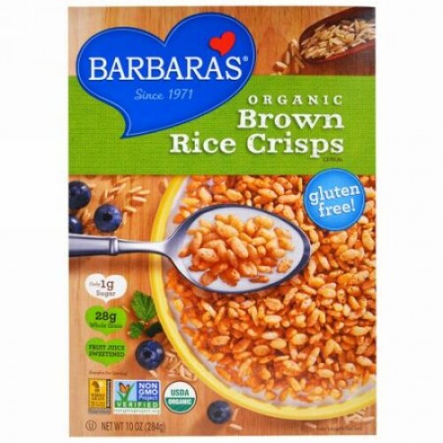 Barbara's Bakery, 有機玄米クリスプシリアル、10 オンス (284 g) (Discontinued Item)