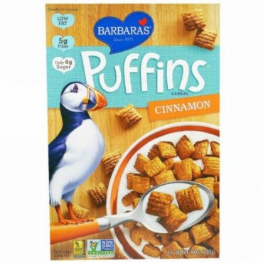 Barbara's Bakery, パフィンズ®シリアル, シナモン, 10 オンス (283 g) (Discontinued Item)