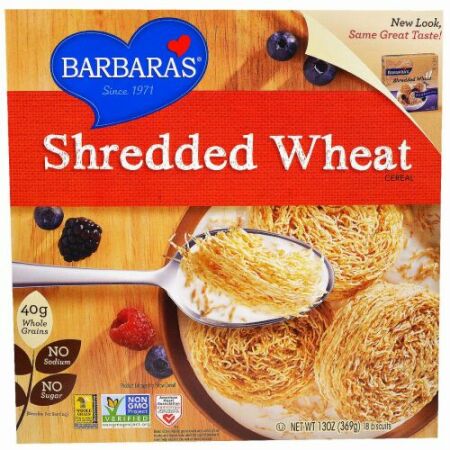Barbara's Bakery, シュレッドウィートシリアル、 18 ビスケット、 13 oz (369 g) (Discontinued Item)