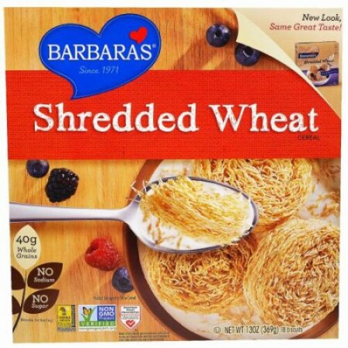 Barbara's Bakery, シュレッドウィートシリアル、 18 ビスケット、 13 oz (369 g) (Discontinued Item)