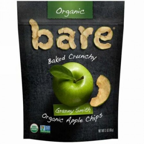 Bare Snacks, Baked Crunchy, Organic Apple Chips, Granny Smith , 3 oz (85 g) (Discontinued Item)