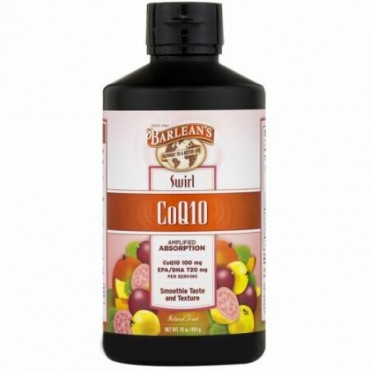 Barlean's, CoQ10 Island Fruit Swirl, 16 oz (454 g) (Discontinued Item)