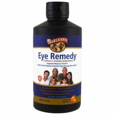 Barlean's, Eye Remedy、タンジェリンスムージー、16 oz (454 g) (Discontinued Item)