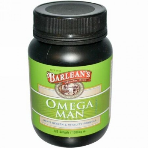 Barlean's, オメガ・マン・サプリメント, 1,000 mg, 120 ソフトジェル (Discontinued Item)