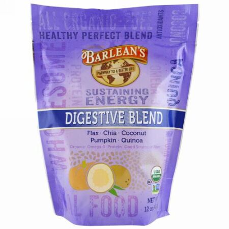 Barlean's, オーガニックダイジェスティブブレンド、12 oz (340 g) (Discontinued Item)