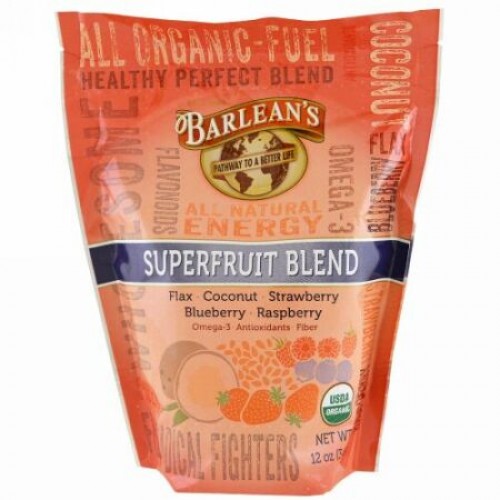 Barlean's, オーガニックスーパーフルーツブレンド、12 oz (340 g) (Discontinued Item)