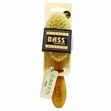 Bass Brushes, ベビー用のソフト毛ヘアブラシ, 竹の柄の100％天然ブリストル, 1ヘアブラシ (Discontinued Item)