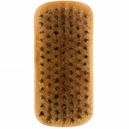 Bass Brushes, ひげ用ブラシ、長いひげ用の硬めの毛質、1個