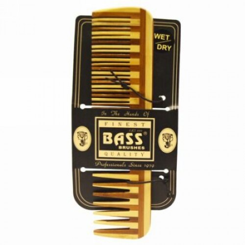 Bass Brushes, ラージ・ウッド・コーム、ワイド・トゥース/ファイン・コンビネーション