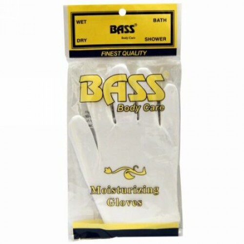Bass Brushes, 保湿グローブ、 ホワイト、 1 ペア (Discontinued Item)