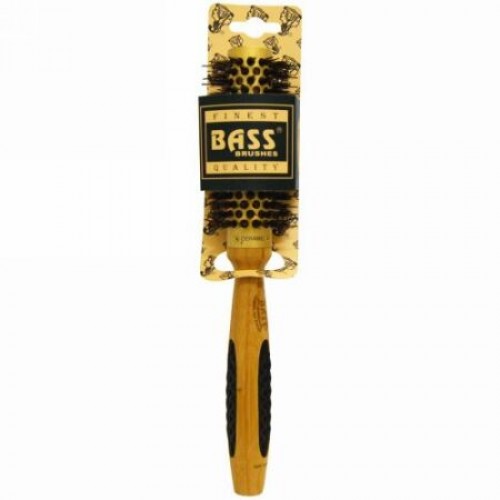 Bass Brushes, プロフェッショナルサーマルホットスタイラー ブラシ、 エキストラスモールラウンド、 1 ヘア ブラシ (Discontinued Item)