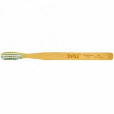 Bass Brushes, The Green Brush Toothbrush, 1 Toothbrush