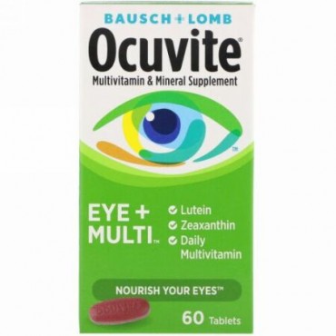 Bausch & Lomb, Ocuvite、Eye + Multi、60粒