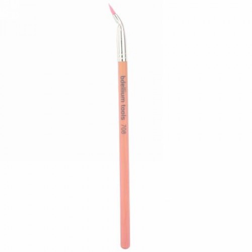 Bdellium Tools, ピンク バンブ シリーズ, アイズ 708, 1 ベント アイライナー ブラシ
