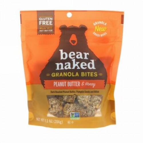Bear Naked, グラノーラバイト、ピーナツバター & ハニー、7.2オンス (204 g)