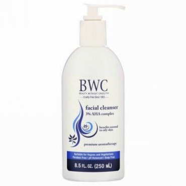 Beauty Without Cruelty, フェイシャルクレンザー、3％AHAコンプレックス、250ml（8.5fl oz）