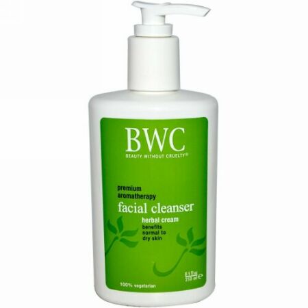 Beauty Without Cruelty, フェイシャルクレンザー、ハーバルクリーム、8.5 fl oz (250 ml)