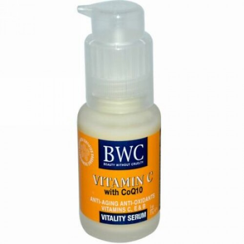 Beauty Without Cruelty, ビタミンC、CoQ10配合、バイタリティーセラム、1 oz (25 g) (Discontinued Item)