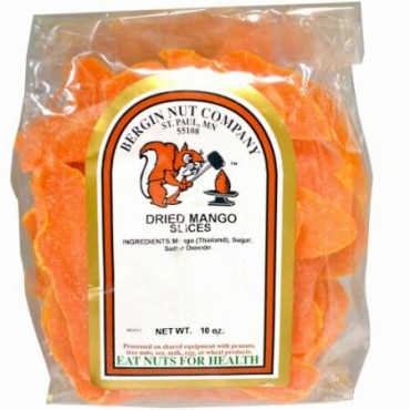 Bergin Fruit and Nut Company, ドライマンゴー・スライス, 10 オンス (Discontinued Item)