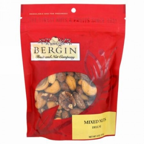 Bergin Fruit and Nut Company, Mixed Nuts, Deluxe, 6 oz (170 g) (Discontinued Item)