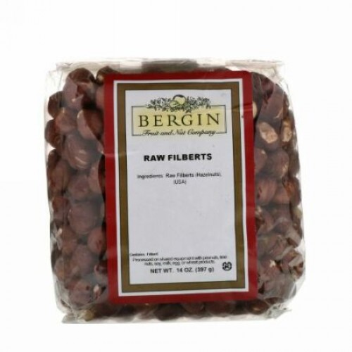 Bergin Fruit and Nut Company, ヘーゼルナッツの生豆, 14オンス (397 g) (Discontinued Item)