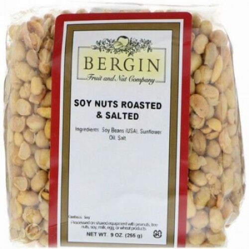 Bergin Fruit and Nut Company, ロースト・ソルト・ソイビーン（大豆）, 9 オンス (Discontinued Item)