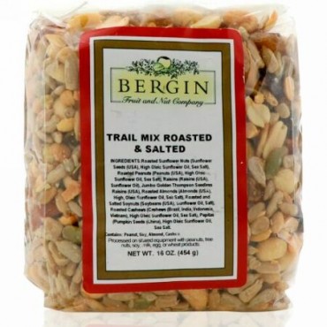 Bergin Fruit and Nut Company, トレイルミックス・ロースト＆ソルト, 16 オンス (454 g) (Discontinued Item)