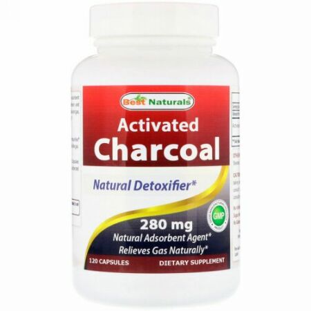 Best Naturals, Activated Charcoal, 280 mg, 120 Capsules (Discontinued Item)