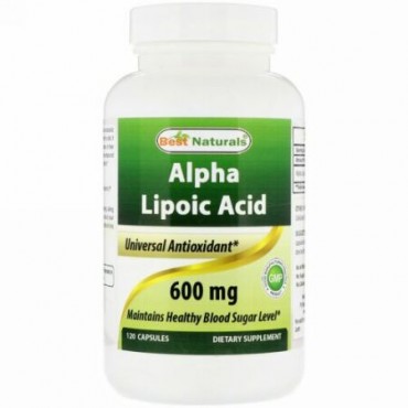 Best Naturals, Alpha Lipoic Acid, 600 mg, 120 Capsules (Discontinued Item)
