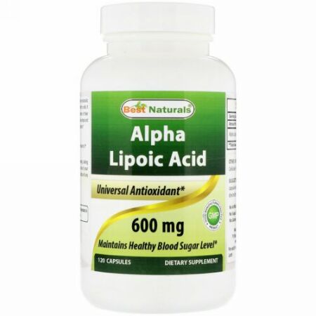 Best Naturals, Alpha Lipoic Acid, 600 mg, 120 Capsules (Discontinued Item)