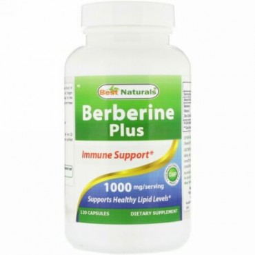 Best Naturals, Berberine Plus, 1000 mg/Serving, 120 Capsules (Discontinued Item)