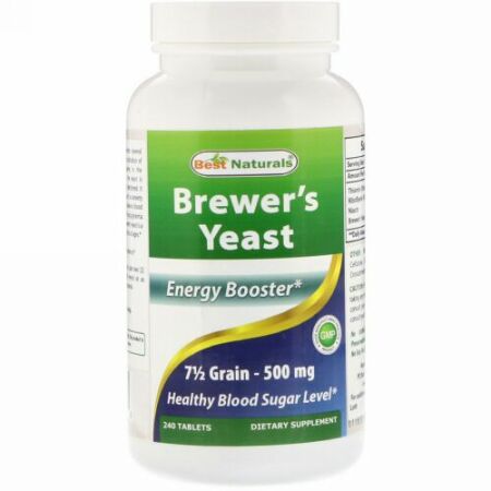 Best Naturals, Brewer's Yeast, 500 mg, 240 Tablets (Discontinued Item)