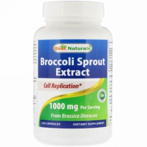Best Naturals, ブロッコリーの芽エキス、1000 mg、120カプセル (Discontinued Item)