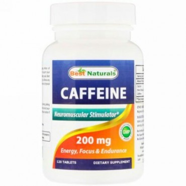 Best Naturals, Caffeine, 200 mg , 120 Tablets (Discontinued Item)