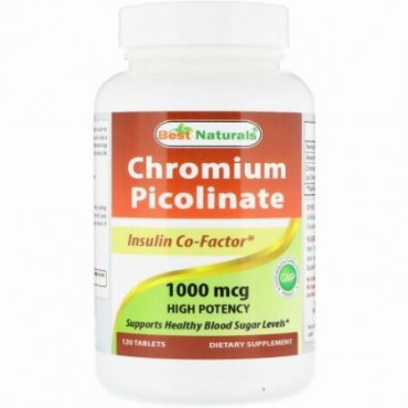 Best Naturals, Chromium Picolinate, 1000 mcg , 120 Tablets (Discontinued Item)