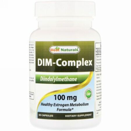 Best Naturals, Dim-コンプレックス（Dim-Complex）、100 mg、60カプセル (Discontinued Item)