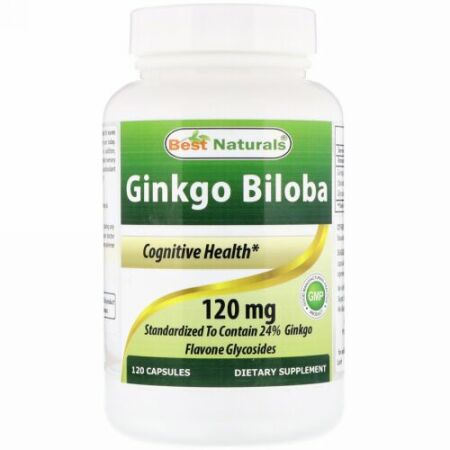 Best Naturals, Ginkgo Biloba, 120 mg, 120 Capsules (Discontinued Item)