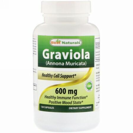 Best Naturals, Graviola (Annona Muricata), 600 mg, 120 Capsules (Discontinued Item)