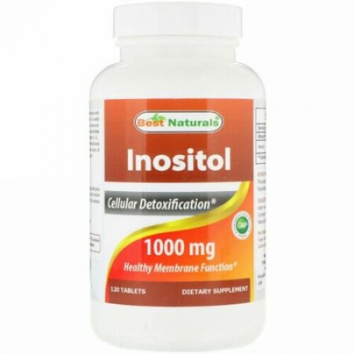 Best Naturals, イノシトール、1000mg、120錠 (Discontinued Item)