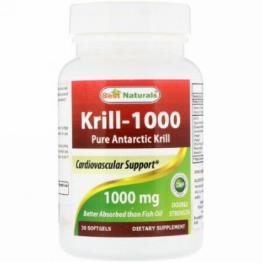Best Naturals, Krill Oil, 1000 mg, 30 Softgels (Discontinued Item)