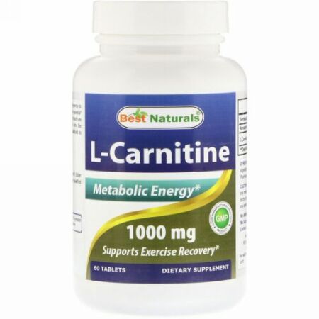 Best Naturals, L-カルニチン、1000mg、100錠 (Discontinued Item)