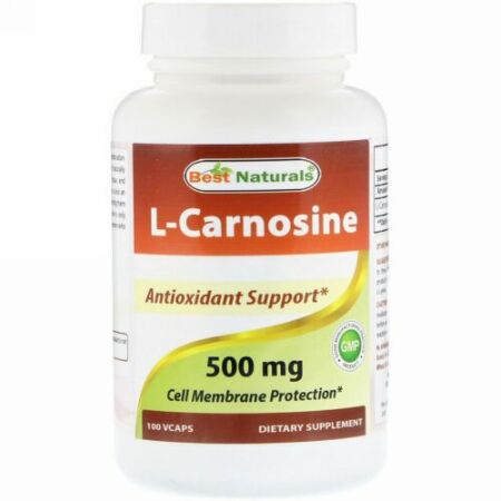 Best Naturals, L-Carnosine, 500 mg , 100 VCaps (Discontinued Item)