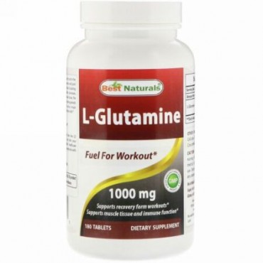 Best Naturals, L-Glutamine, 1,000 mg, 180 Tablets (Discontinued Item)