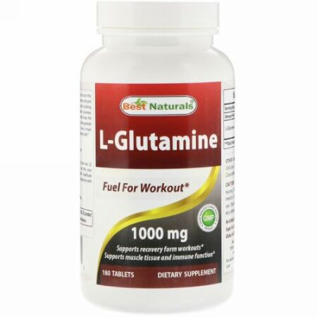 Best Naturals, L-Glutamine, 1,000 mg, 180 Tablets (Discontinued Item)