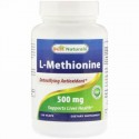 Best Naturals, L-Methionine, 500 mg, 120 VCAPS (Discontinued Item)