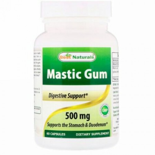 Best Naturals, マスティックガム、500 mg、60カプセル (Discontinued Item)